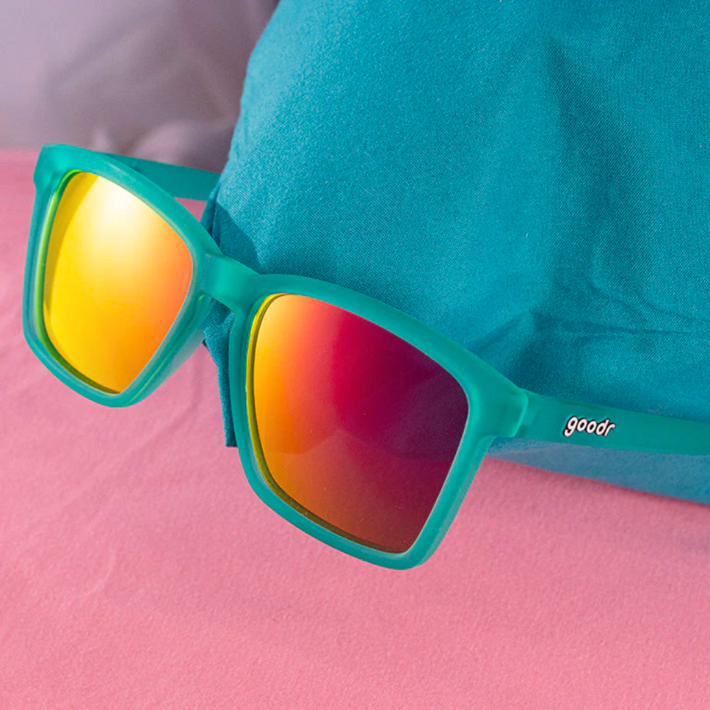 GOODR Short With Benefits | Small Teal Pink Sunglasses | The Run Hub