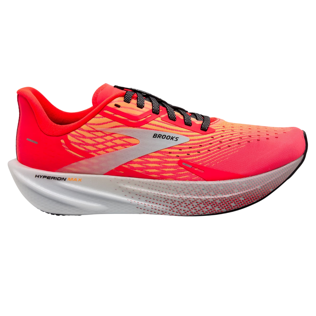 Men's Brooks Hyperion Max Neutral Running Shoe | 663 - Fiery Coral/Orange Pop/Blue | The Run Hub