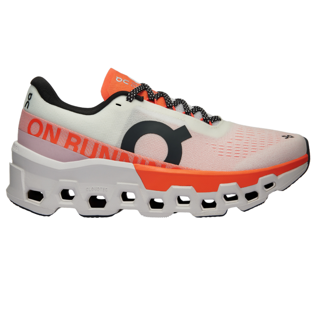 Men's On Running CLOUDMONSTER 2 Neutral Running Shoe | Undyed/Flame | The Run Hub