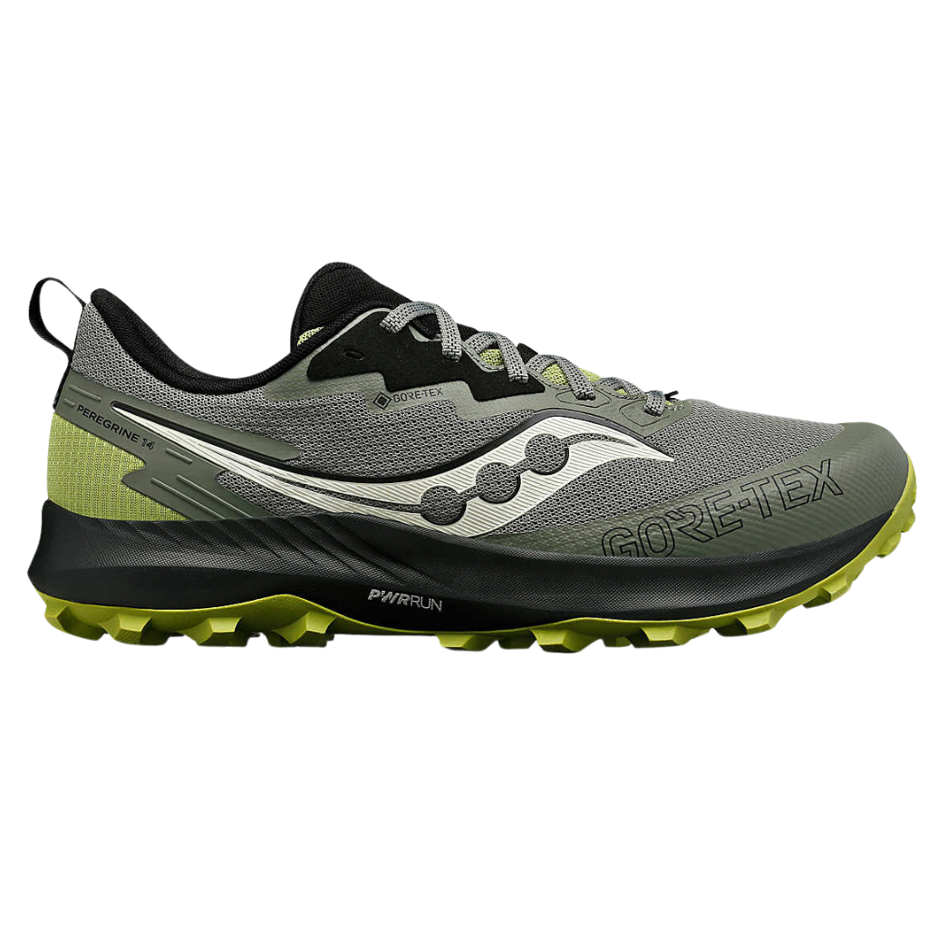 Men's Saucony Peregrine GTX Trail Running Shoe | S20918-110 | BOUGH/OLIVE | The Run Hub