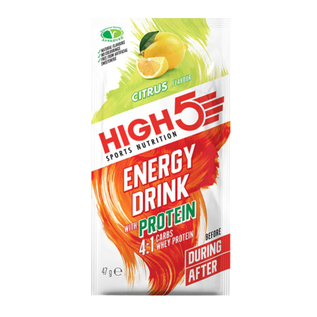High 5 Citrus Energy Drink with Protein - Energy Drink for Runners | The Run Hub