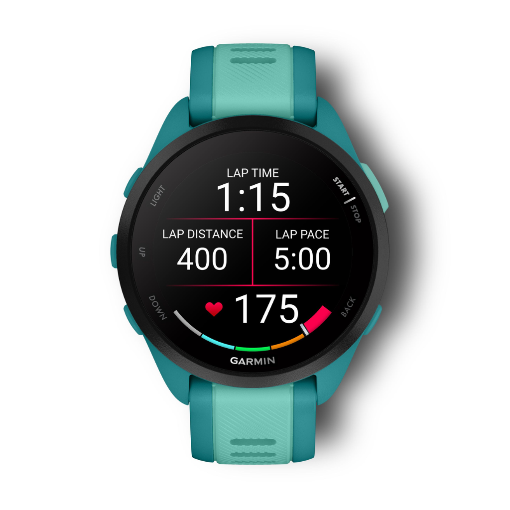 Garmin Forerunner® 165 | Turquoise/Aqua | GPS Watch for Runners | The Run Hub