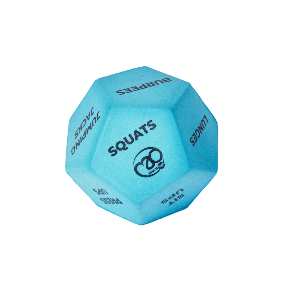 Fitness-Mad 12-Sided Fitness Dice - Pair | The Run Hub