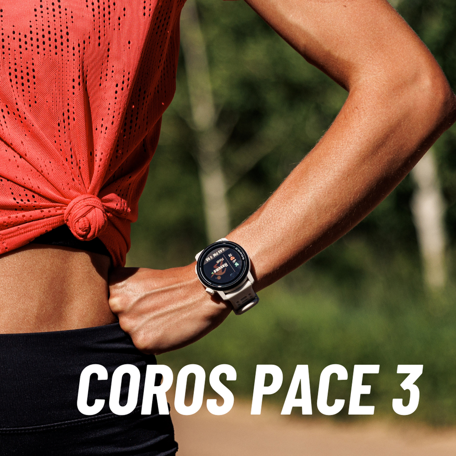 COROS PACE 3 GPS Sport Watch - Black with Silicon Band