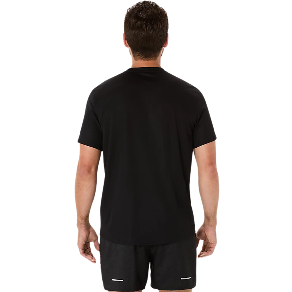 ASICS Men's FUJITRAIL LOGO SS Top | Black | 2011C981-003 | The Run Hub