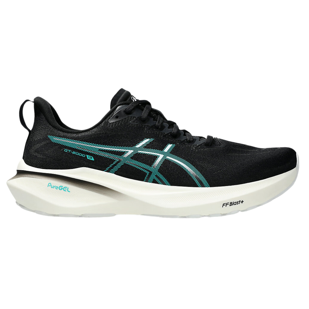 ASICS Men's GT-2000™ 13 Support Running Shoes | Black/Wave Teal |1011B861-004 | The Run Hub