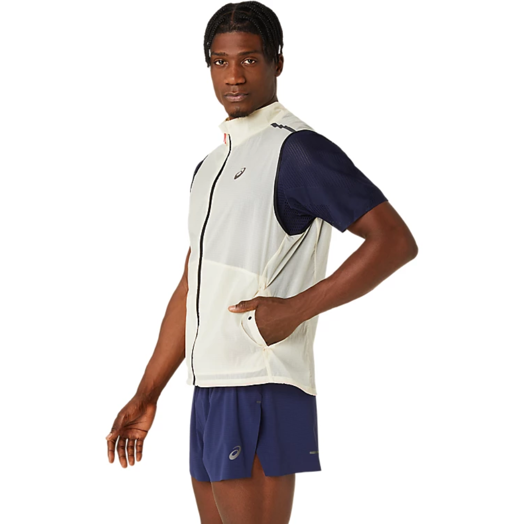 Asics Men's Metarun Packable Gilet Birch The Run Hub