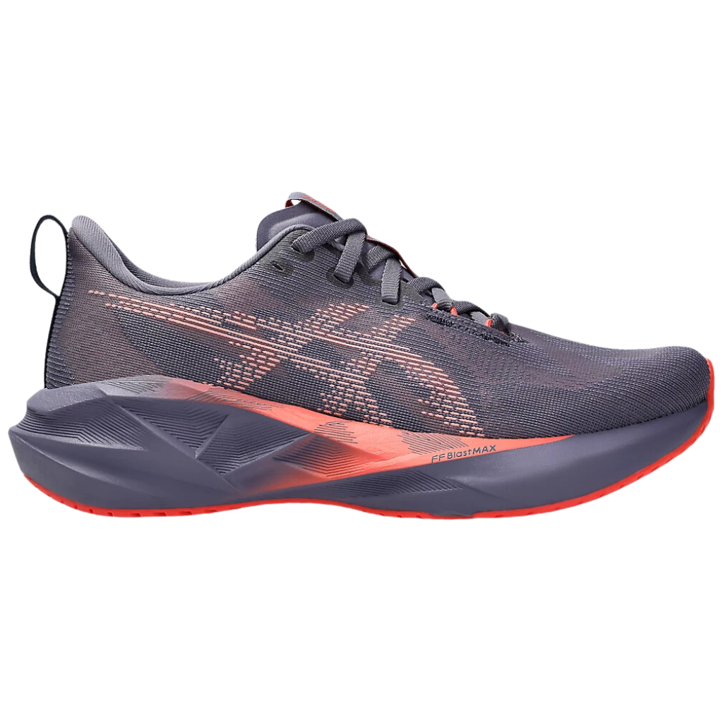 ASICS Men's NOVABLAST 5 Neutral Running Shoes | Greyish Purple/Coral Reef | 1011B974-500 | The Run Hub