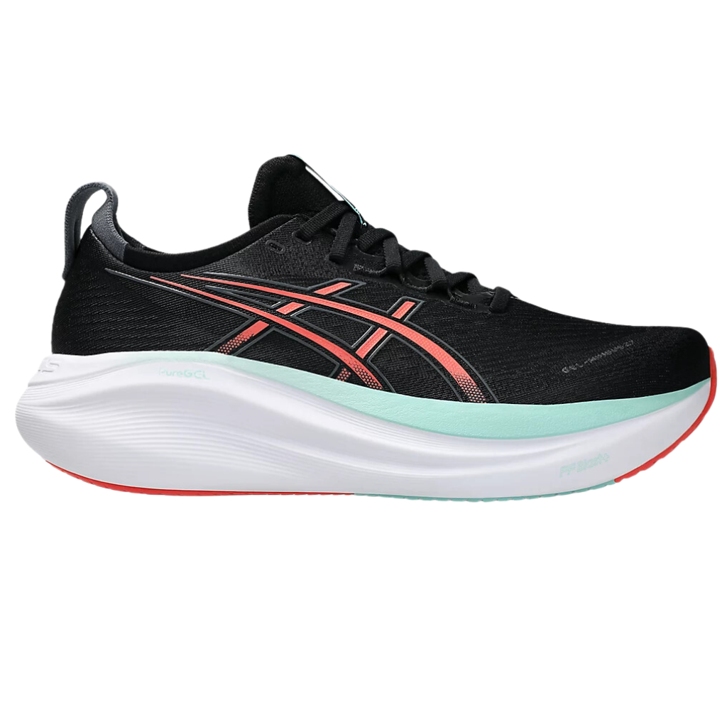 ASICS Mens' GEL-NIMBUS™ 27 Running Shoe | Black/Coral Reef | 1011B958_004 | The Run Hub