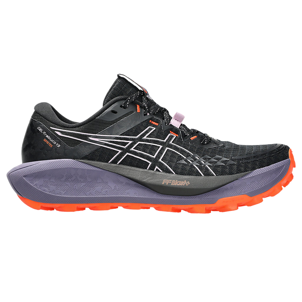 ASICS Womens' GEL-TRABUCO™ 13 GTX Trail Running Shoe | Black/Light Ube | 1012B767-001 | The Run Hub