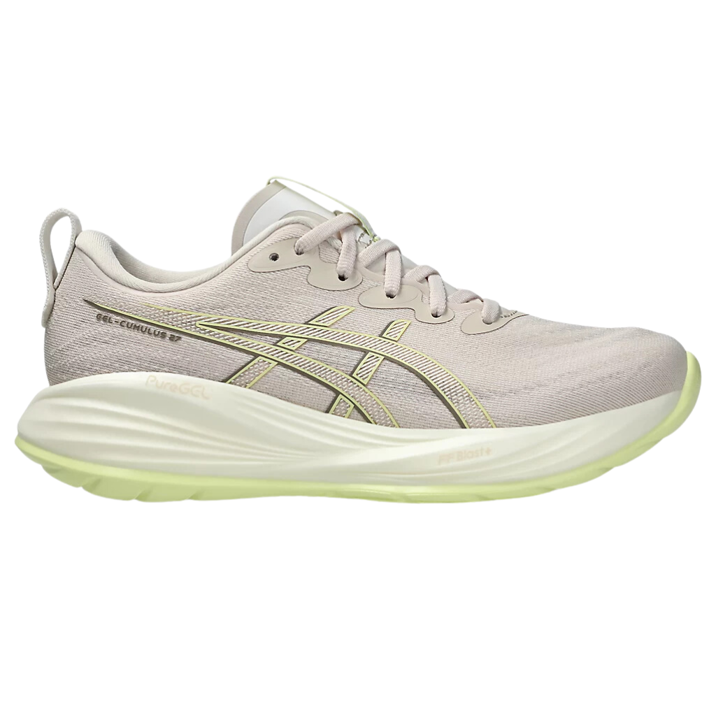 ASICS Women's GEL-CUMULUS™ 27 Neutral Running Shoe | Mineral Beige/Huddle Yellow | 1012B772-250 | The Run Hub