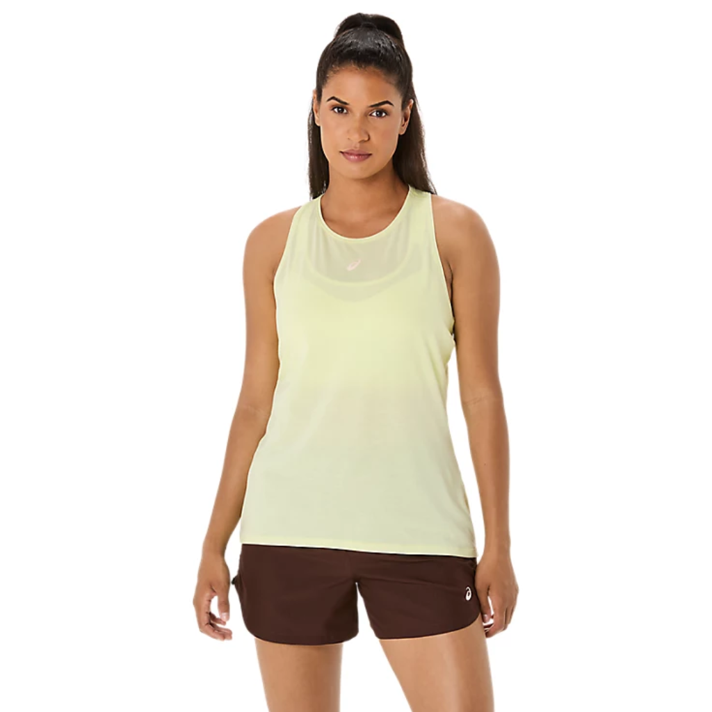 ASICS Women's NAGINO RUN ADJUSTABLE TANK | Huddle Yellow Heather | 2012D139-750 | The Run Hub&nbsp;