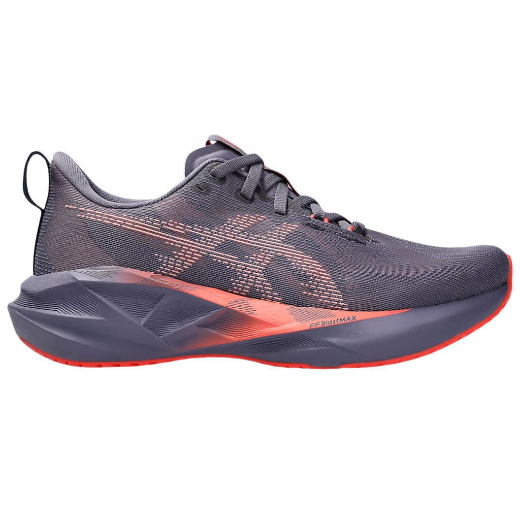 ASICS Women's NOVABLAST 5 Neutral Running Shoes | Greyish Purple/Coral Reef | 1012B765-500 | The Run Hub