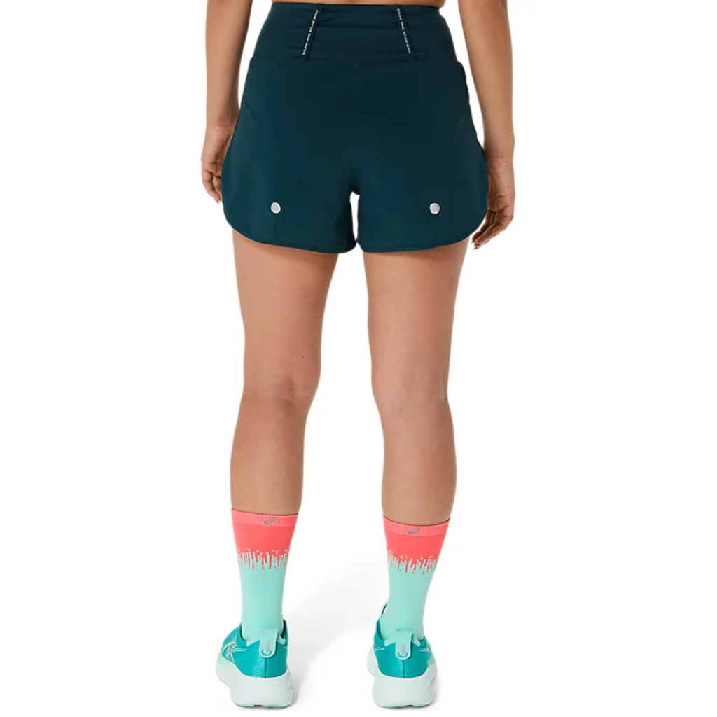 ASICS Women's ROAD 3.5IN SHORT | Saxon Green | 2012C965-302 | The Run Hub