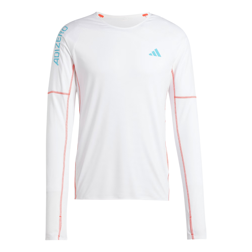 Men's Adidas Adizero Running Long Sleeve Top | IL9070 White | The Run Hub