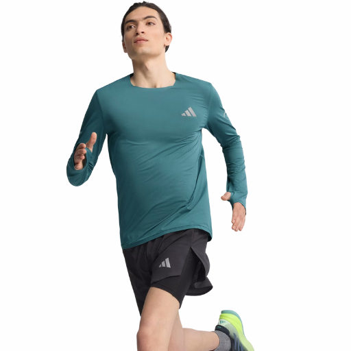 Adidas Adi365 Running CLIMACOOL+ Long-Sleeve Top | Preloved Teal | The Run Hub