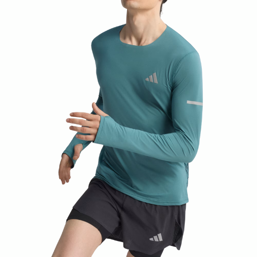 Adidas Adi365 Running CLIMACOOL+ Long-Sleeve Top | Preloved Teal | The Run Hub