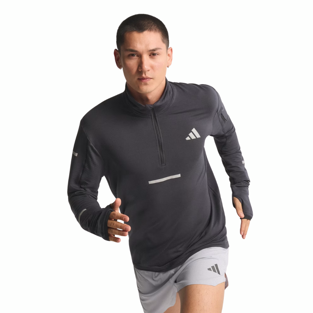 Adidas Adi365 Running Climawarm+ Half-Zip | Black | The Run Hub