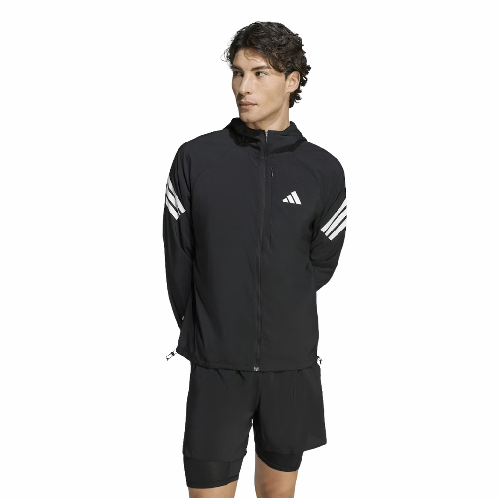 Adidas Adizero365 3-Stripes Iconic Jacket | Black | The Run Hub