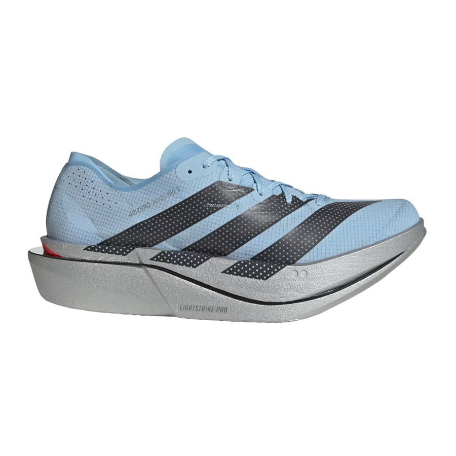 Adidas Adizero Adios Pro 5 | Clear Sky, Carbon & Silver Metallic | The Run Hub