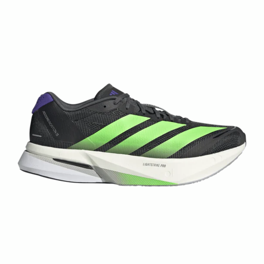 Adidas Adizero Boston 13 | Core Black, Lime Burst & Energy Ink | The Run Hub