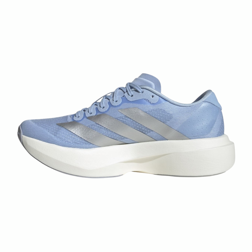 Adidas Adizero EVO SL | Glow Blue, Silver Metallic & Cloud White | The Run Hub