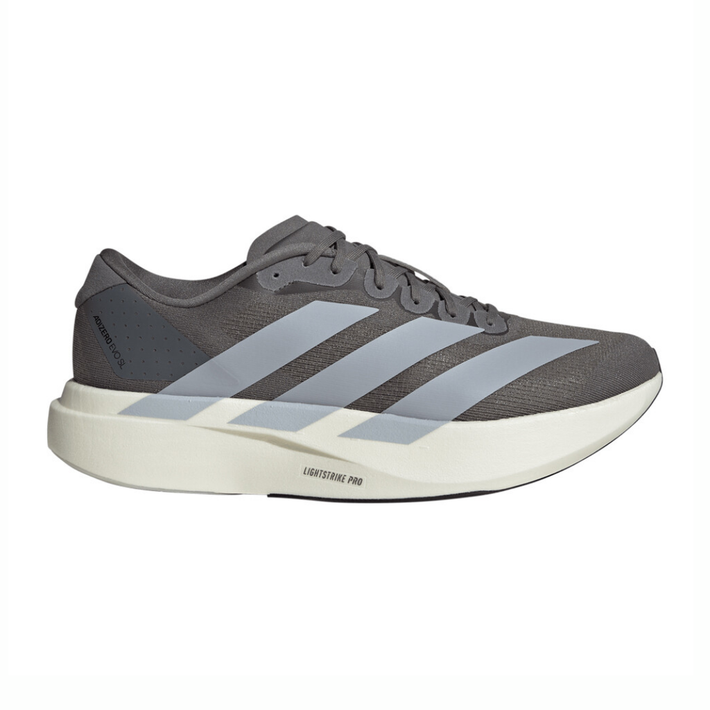 Adidas Adizero EVO SL | Grey Four, Halo Silver & Core Black | The Run Hub