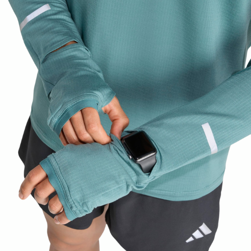 Adidas Adi365 Running Climawarm+ Half-Zip | Preloved Teal | The Run Hub