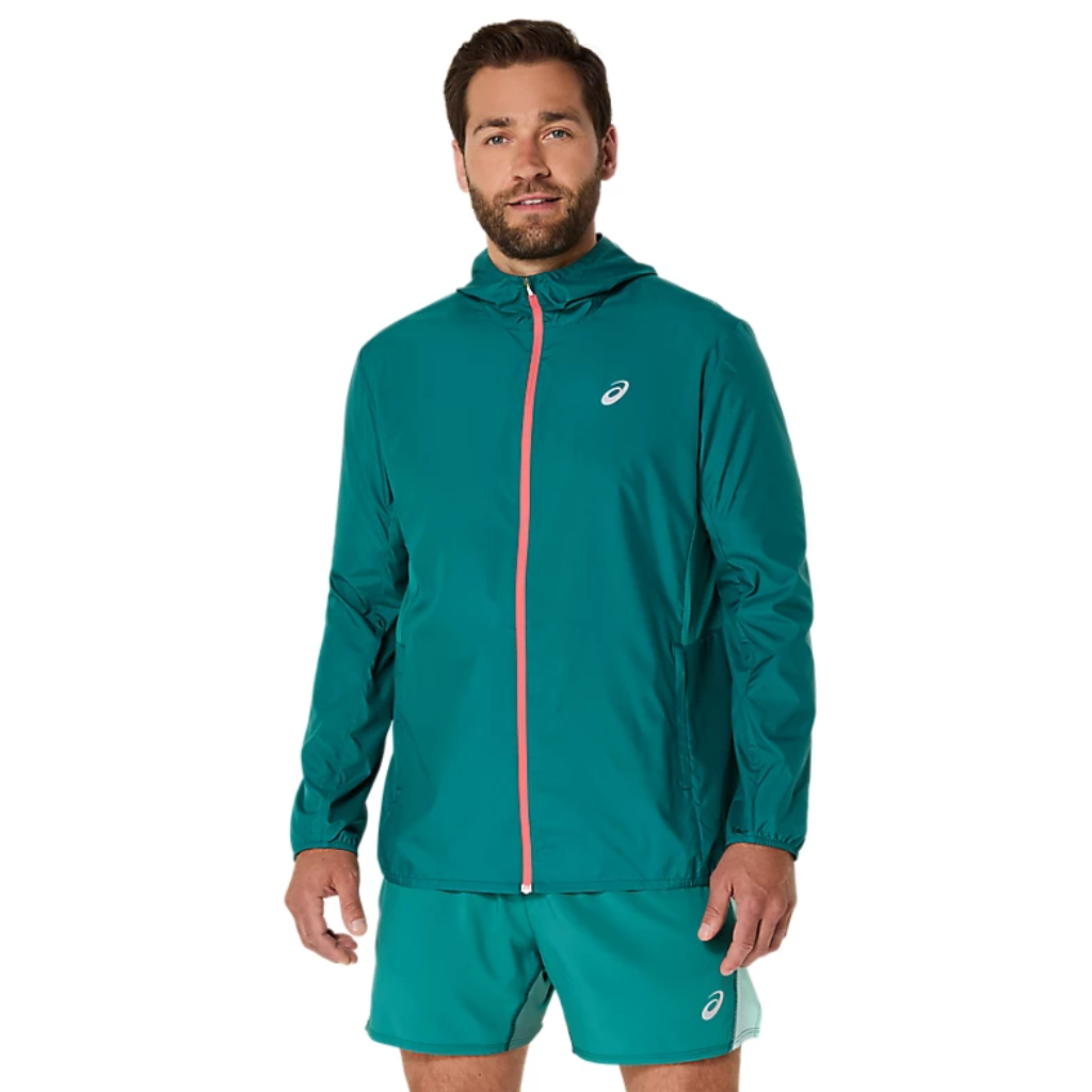 Asics Core Jacket | 2011d216-300 | RAINY LAKE | Men's Running Jacket | The Run Hub