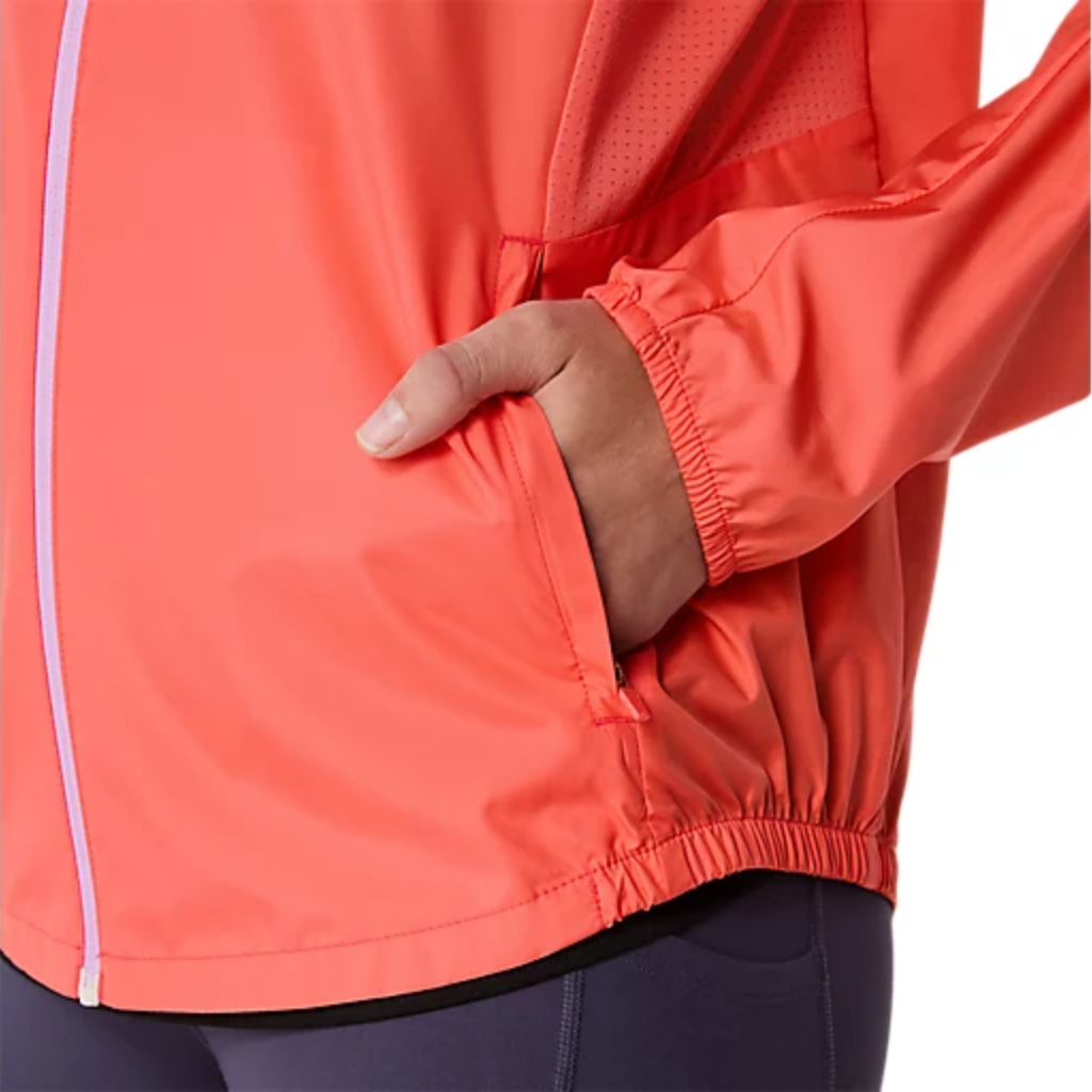 Asics Core Jacket | 2012D180.700 | Coral Reef | The Run Hub