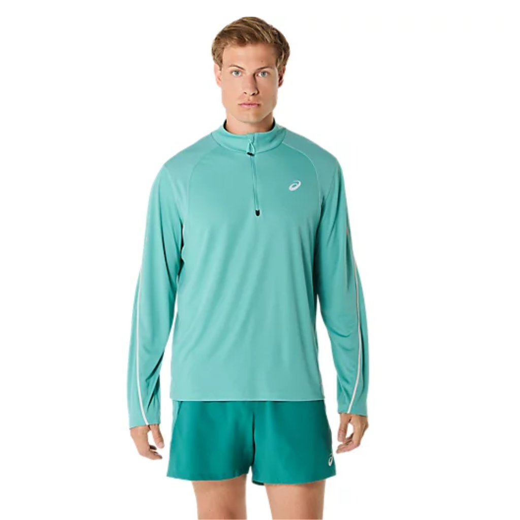 ASICS ROAD LITE-SHOW 1/2 ZIP TOP | 2011D094.300 | Light Teal | The Run Hub