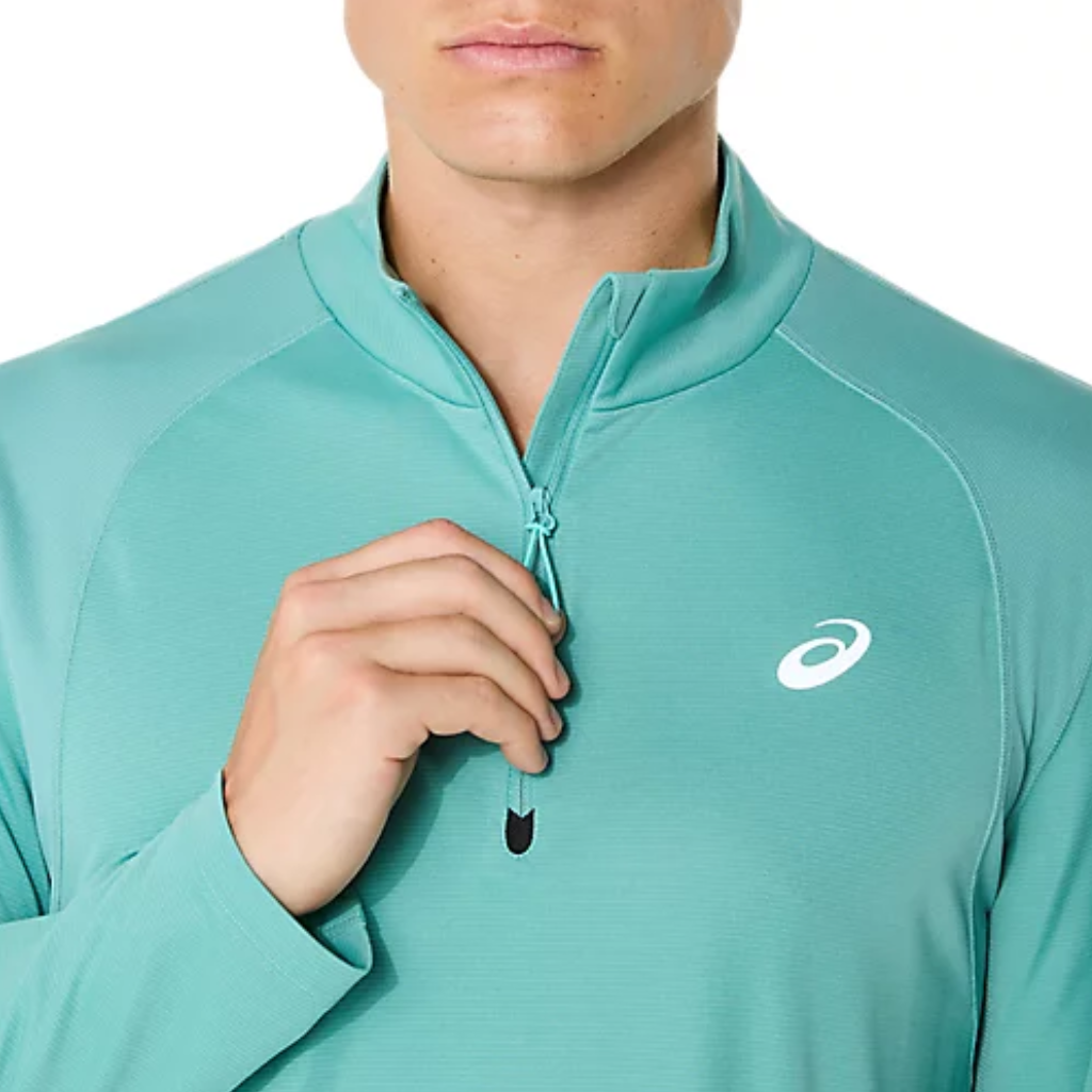 ASICS ROAD LITE-SHOW 1/2 ZIP TOP | 2011D094.300 | Light Teal | The Run Hub