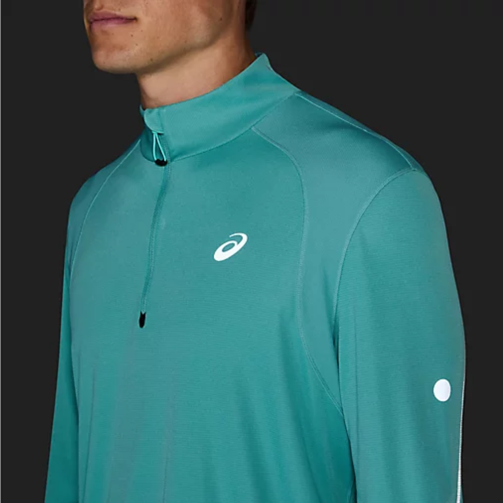 ASICS ROAD LITE-SHOW 1/2 ZIP TOP | 2011D094.300 | Light Teal | The Run Hub