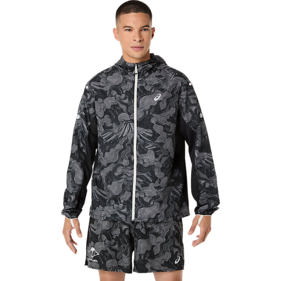 Asics Fujitrail Packable Jacket | Performance Black | The Run Hub