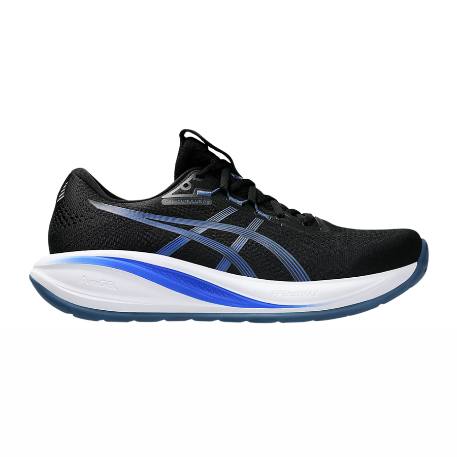 Asics Gel-Cumulus 28 | Black & Neon Blue | The Run Hub