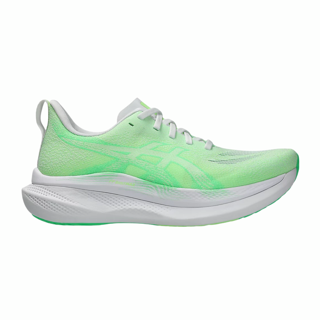Asics Glideride Max 2 | White & Vital Green | The Run Hub
