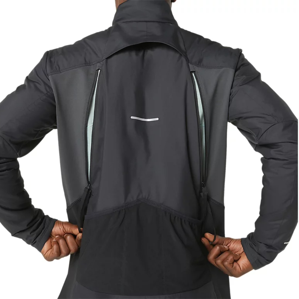 Asics Men's Winter Run Jacket | 2011C883 001 Performance Black/Graphite Grey | The Run Hub