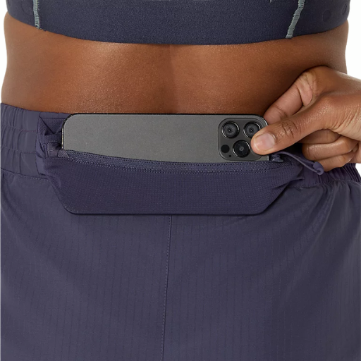 Asics Nagino Run Adjustable 4in Short | Indigo Fog | The Run Hub