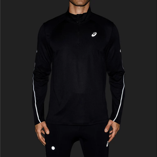 Asics Road Lite-Show 1/2 Zip Top | Performance Black | The Run Hub