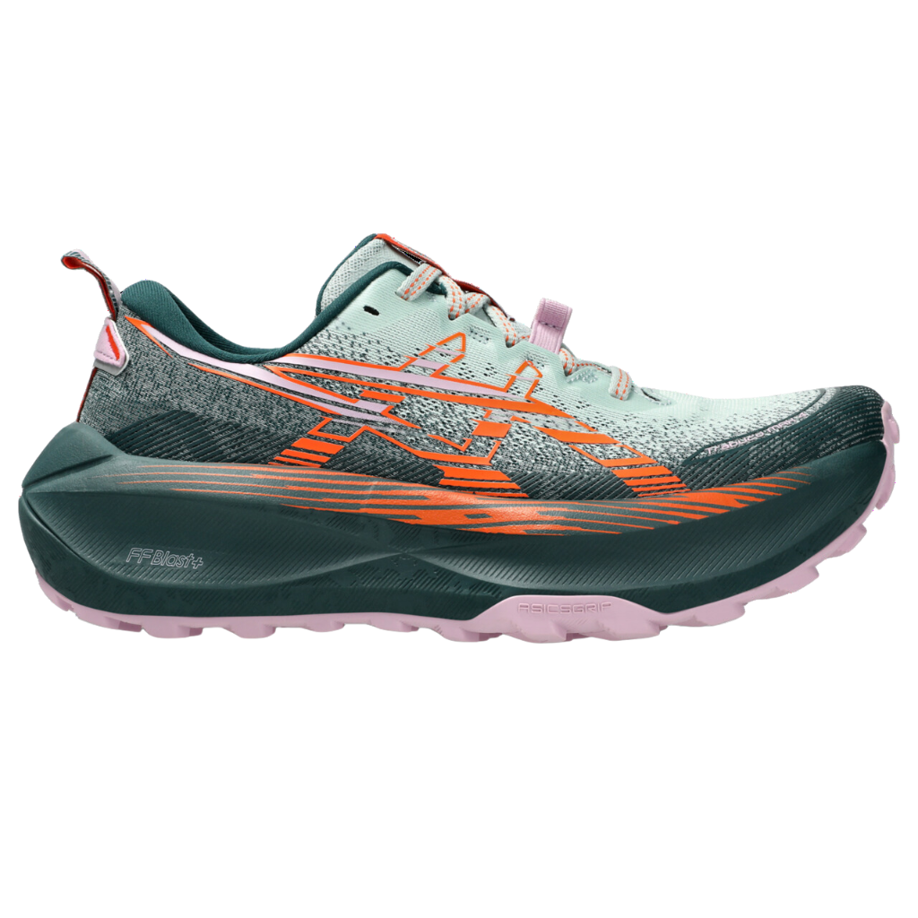 ASICS TRABUCO MAX™ 4 | 1012B769-400 | COLD MOSS/NOVA ORANGE | WOMEN'S TRAIL RUNNING SHOES | THE RUN HUB