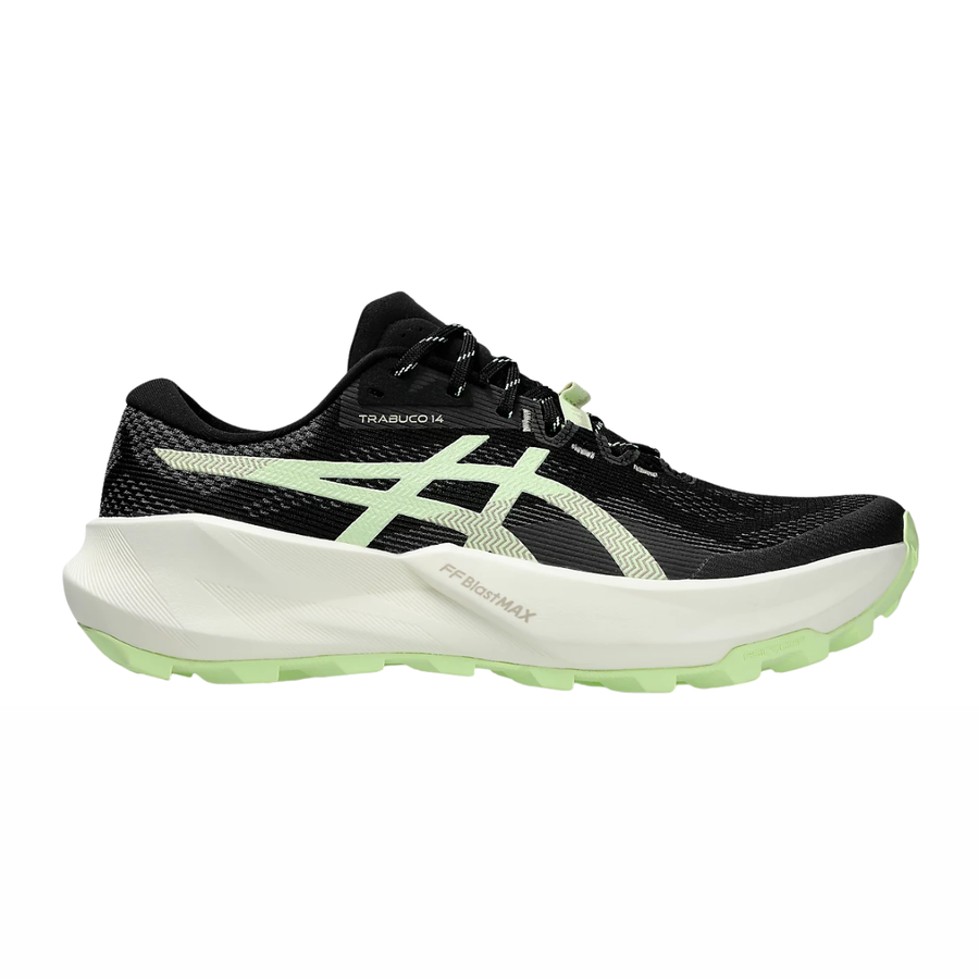 Asics Trabuco 14 | Black & Illuminate Yellow | The Run Hub