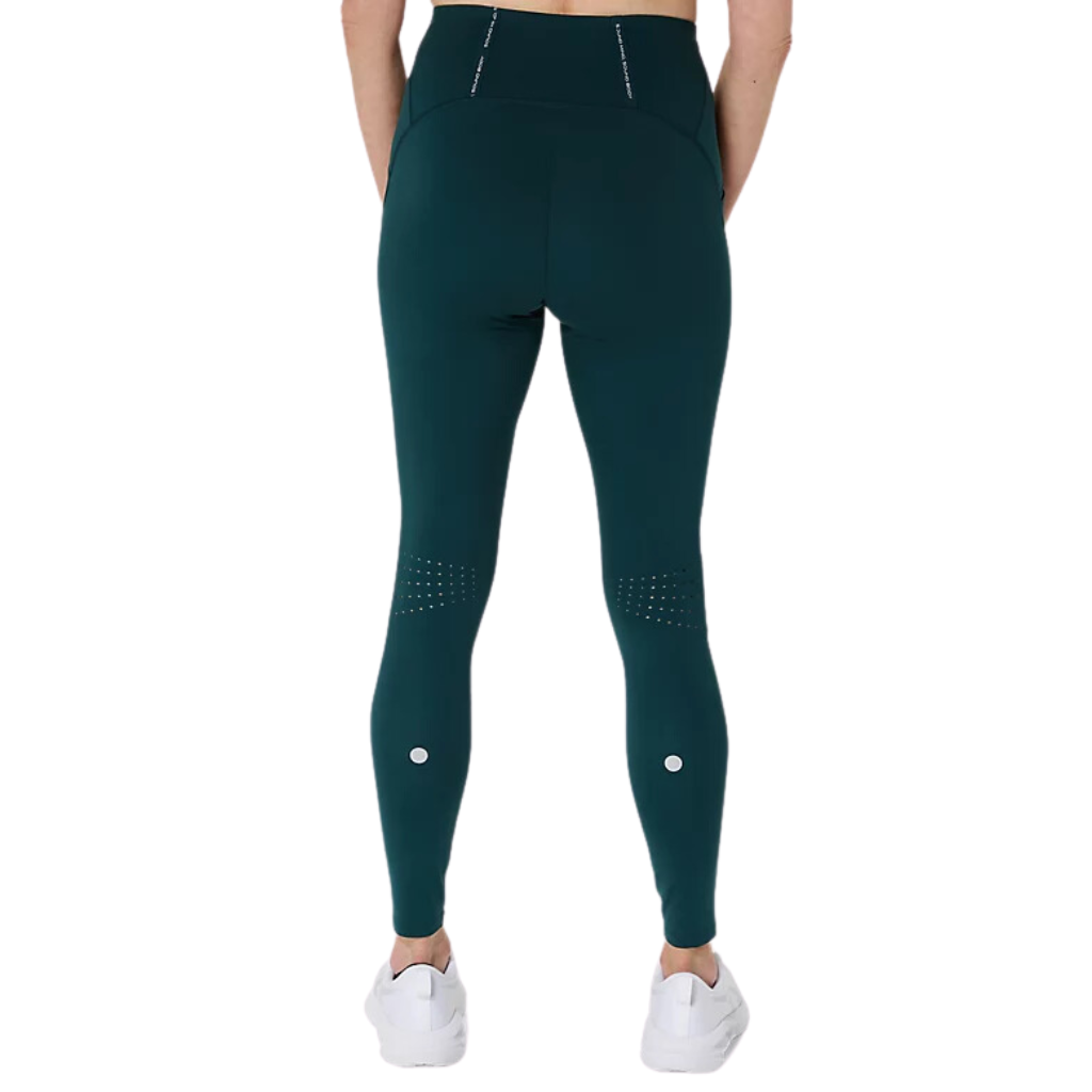 Asics Women's Road High Waist Tight | Saxon Green | 2012C967-320 | The Run Hub