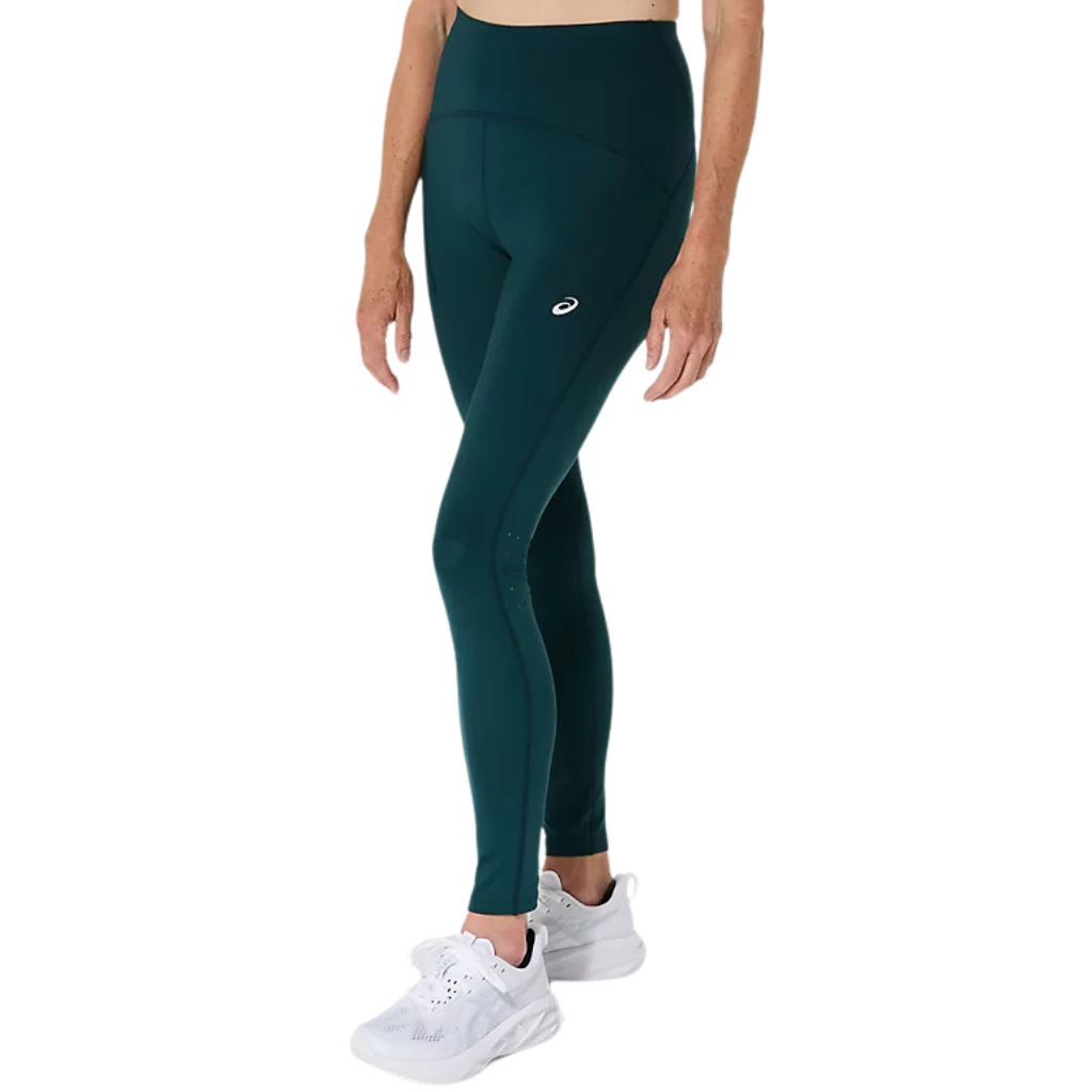 Asics Women's Road High Waist Tight | Saxon Green | 2012C967-320 | The Run Hub