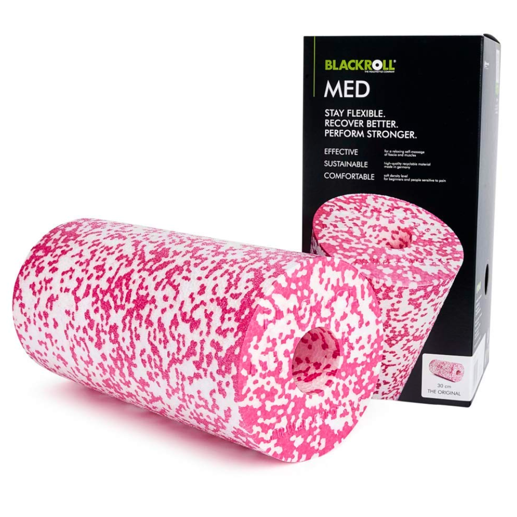 BLACKROLL® Medium Foam Roller | Pink/White | The Run Hub 