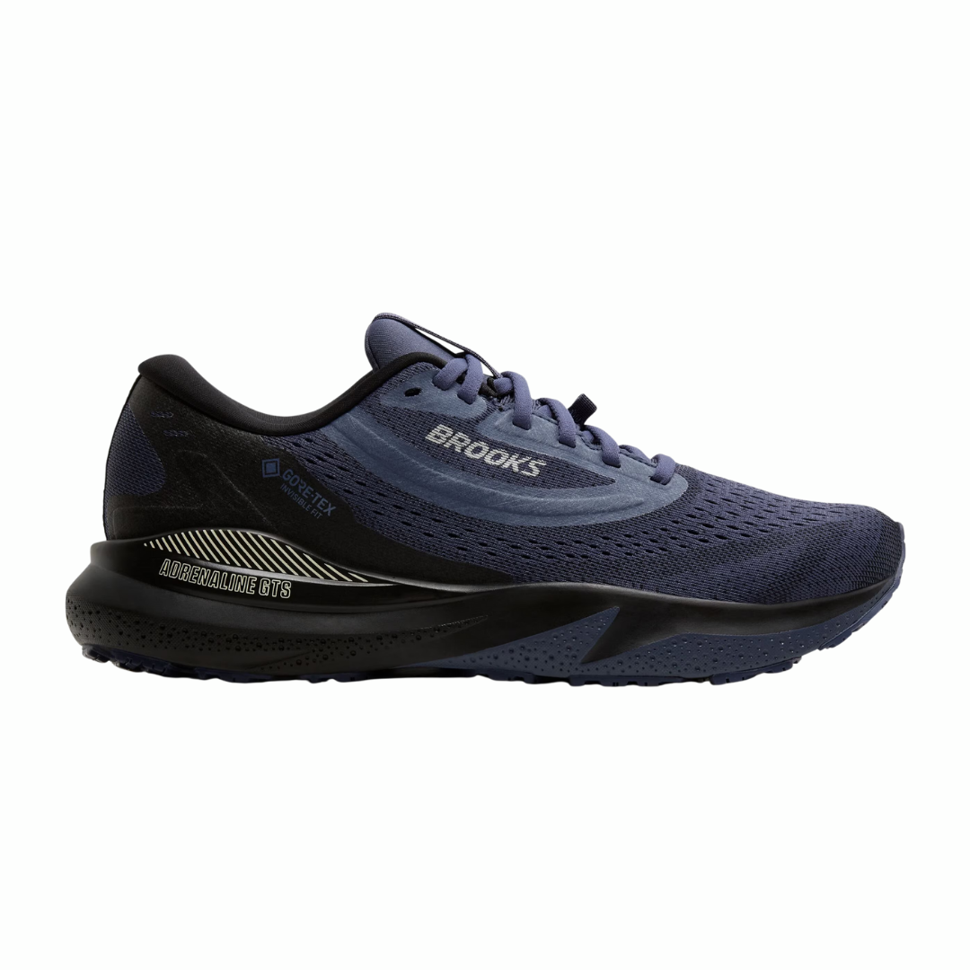 Brooks Adrenaline GTS 24 GTX Hardloopschoenen Black Nightshadow Coconut Dames Brooks Adrenaline GTS 24 GTX Hardloopschoenen Black Nightshadow Coconut Dames