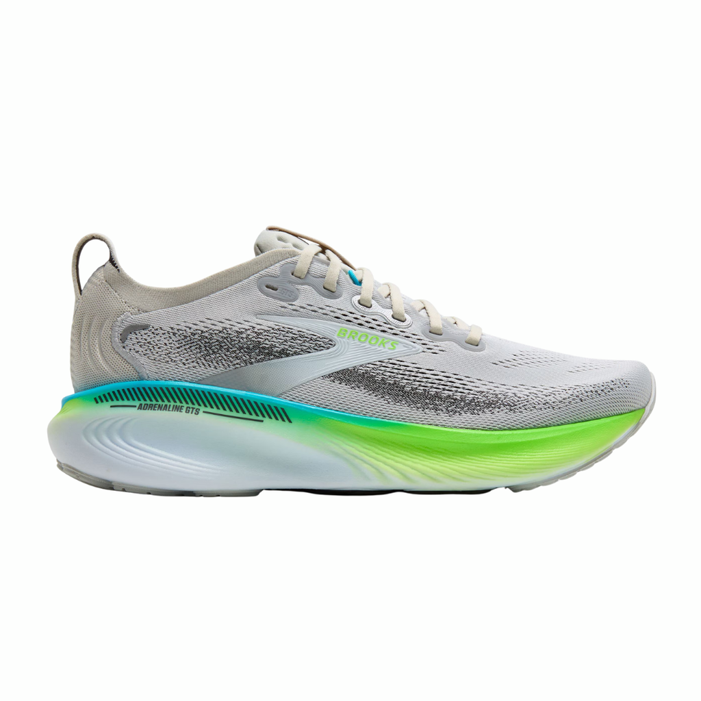 Brooks Adrenaline GTS 25 | Oyster, Green Gecko & Blue | The Run Hub