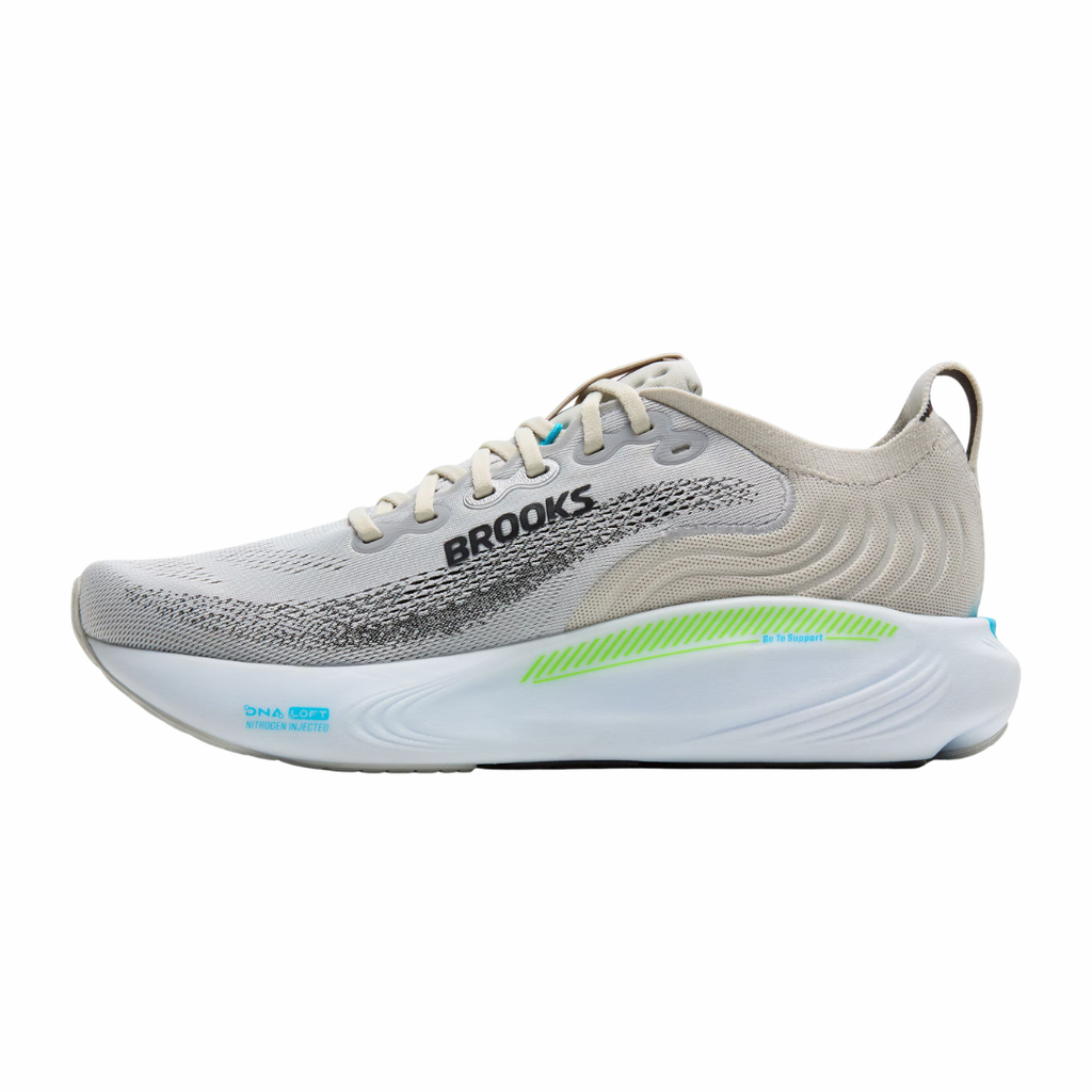 Brooks Adrenaline GTS 25 | Oyster, Green Gecko & Blue | The Run Hub