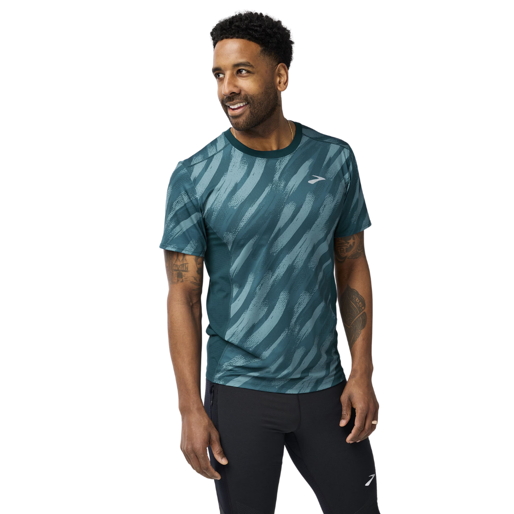 Brooks Atmosphere Short Sleeve 3.0 | 416 Ultra Print/Deep Sea | The Run Hub