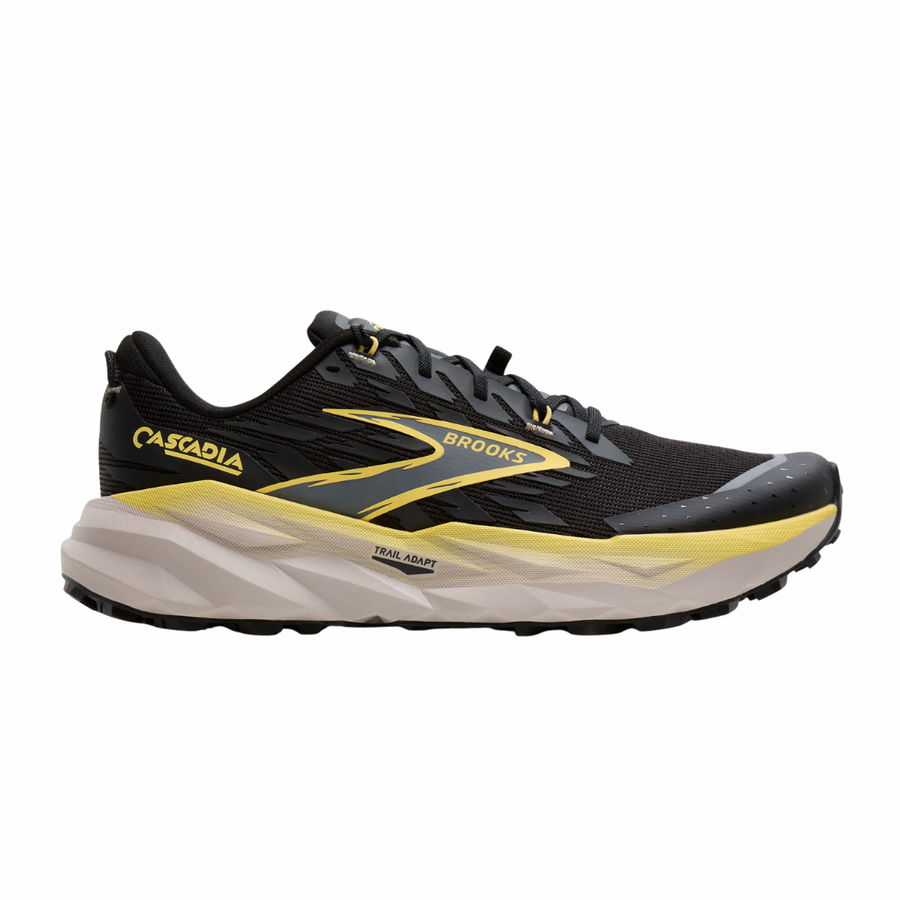 Brooks Cascadia 19 | Black, Yellow & Chateau | The Run Hub