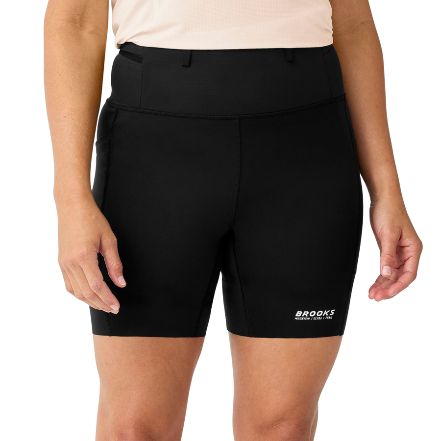Brooks Cascadia Short Tight | Black | The Run Hub